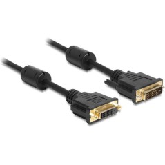DeLOCK DVI-D Hun til DVI-D Han 3m - Premium Kvalitet, Kapacitet og Stabilitet - Varenr. 4043619831876